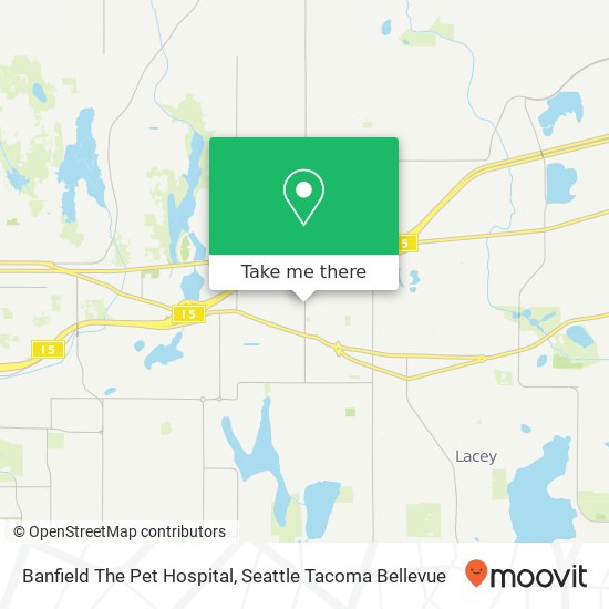 Mapa de Banfield The Pet Hospital