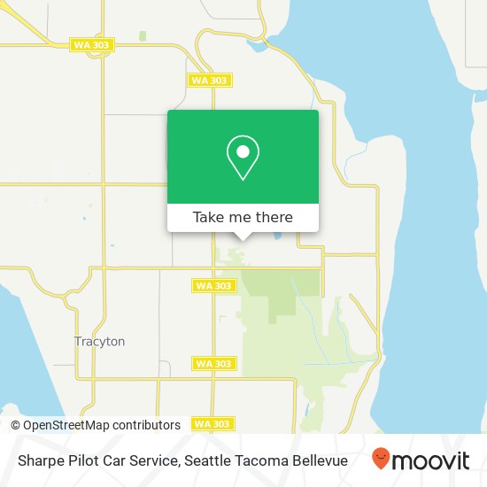 Mapa de Sharpe Pilot Car Service