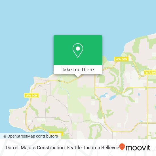 Darrell Majors Construction map