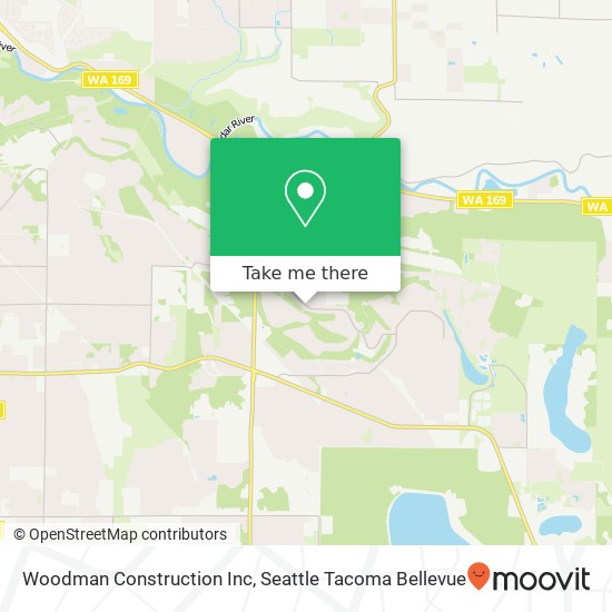 Woodman Construction Inc map