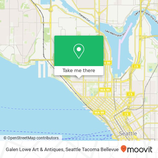 Galen Lowe Art & Antiques map