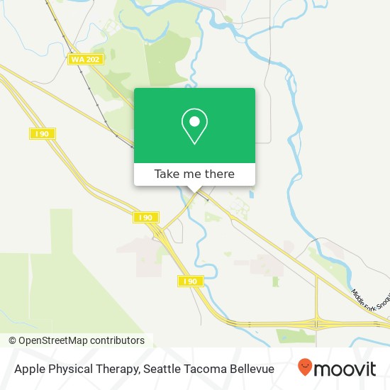 Mapa de Apple Physical Therapy