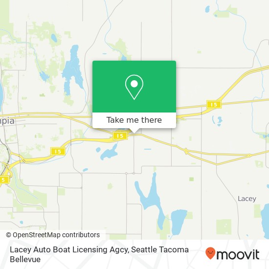 Lacey Auto Boat Licensing Agcy map