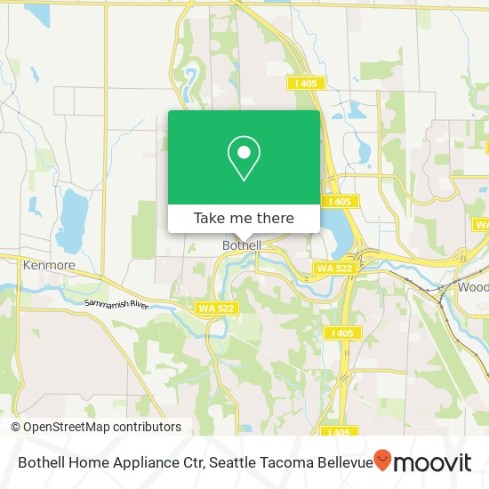 Bothell Home Appliance Ctr map