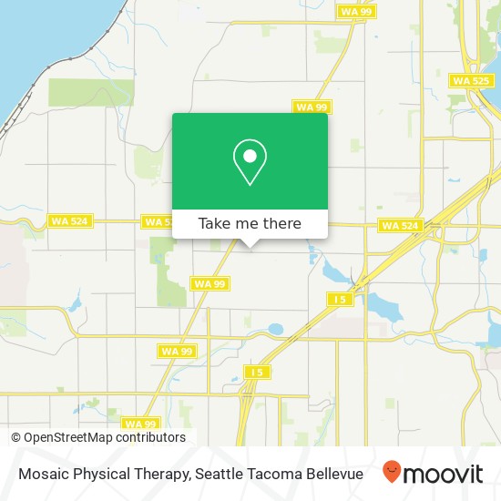 Mosaic Physical Therapy map