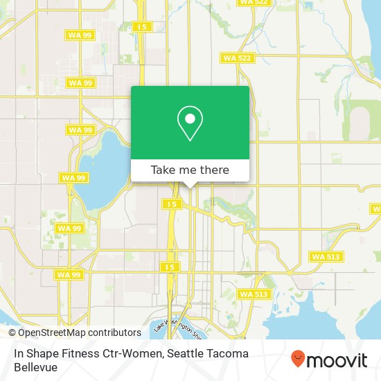 In Shape Fitness Ctr-Women map