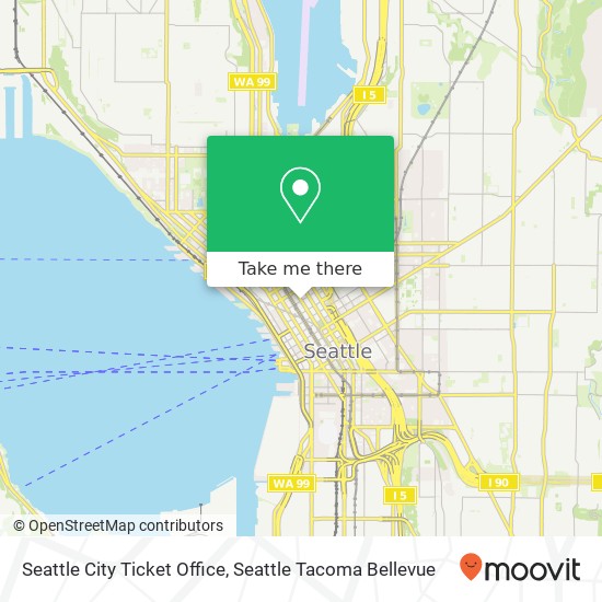 Seattle City Ticket Office map