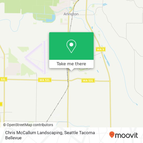 Chris McCallum Landscaping map