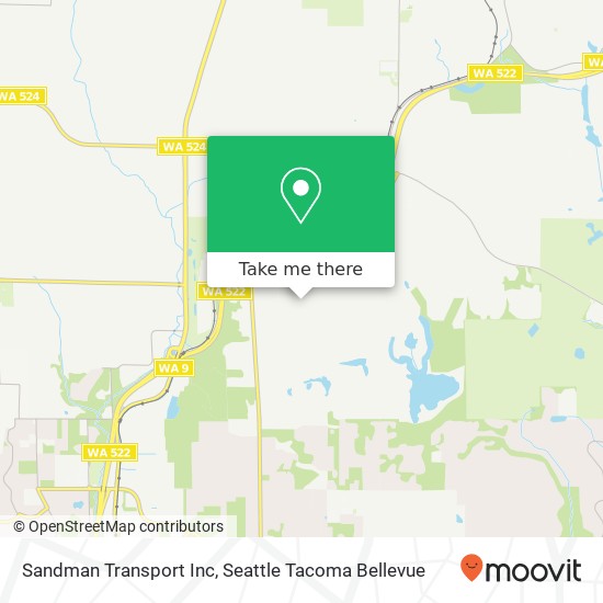 Sandman Transport Inc map