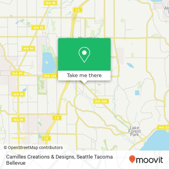 Camilles Creations & Designs map