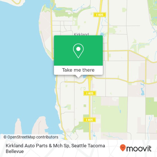 Kirkland Auto Parts & Mch Sp map