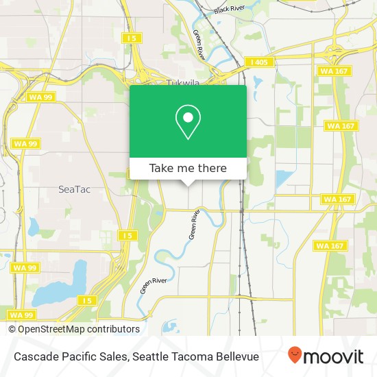 Cascade Pacific Sales map