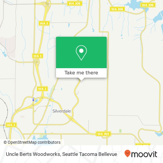 Uncle Berts Woodworks map