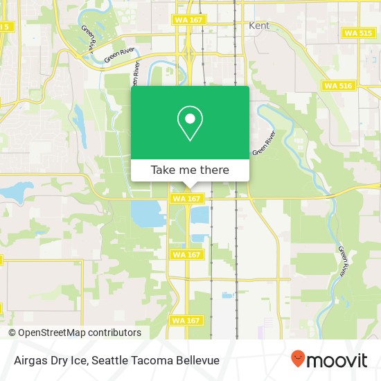 Airgas Dry Ice map