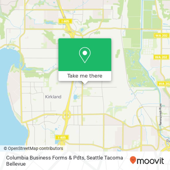 Columbia Business Forms & Pdts map