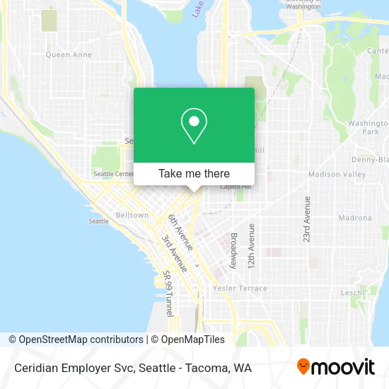 Mapa de Ceridian Employer Svc