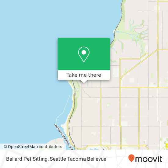 Mapa de Ballard Pet Sitting