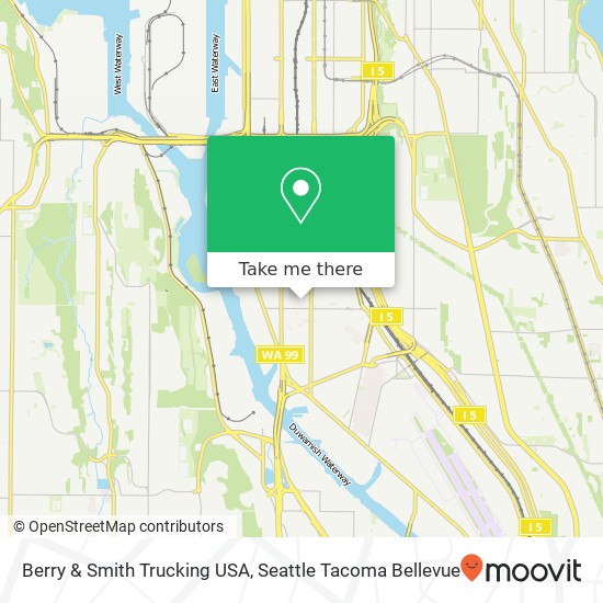 Berry & Smith Trucking USA map