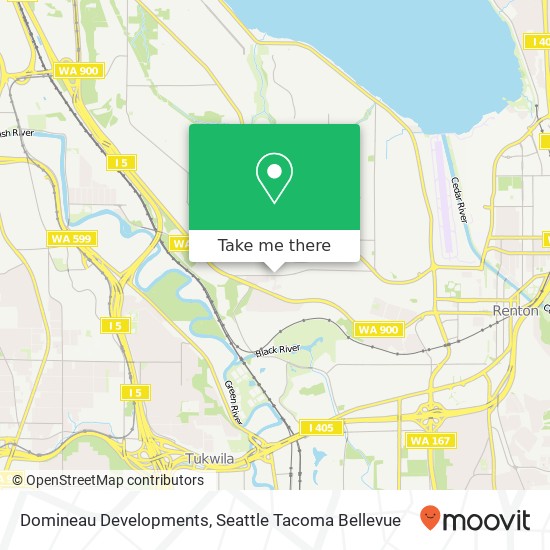 Domineau Developments map