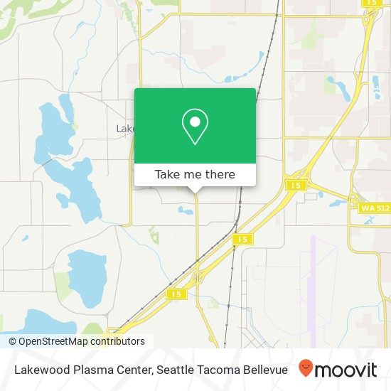 Mapa de Lakewood Plasma Center