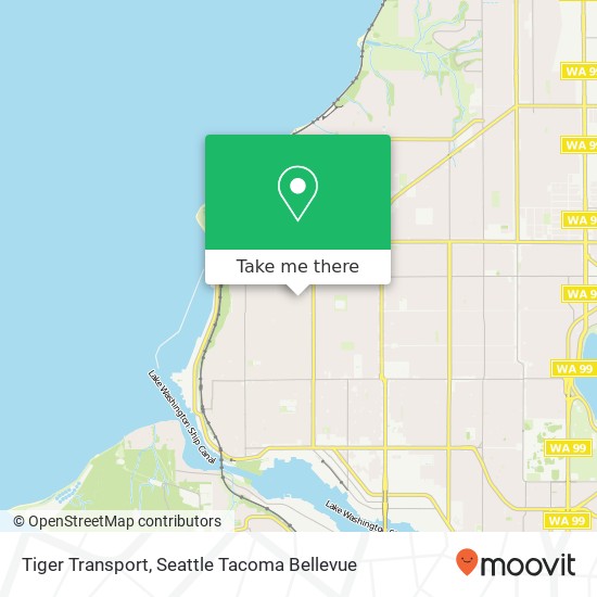 Tiger Transport map