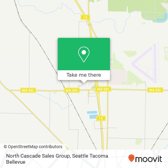 North Cascade Sales Group map