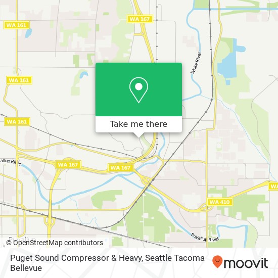 Mapa de Puget Sound Compressor & Heavy