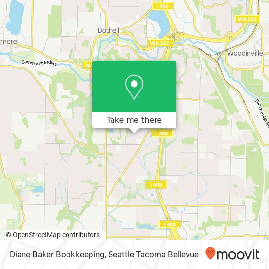 Diane Baker Bookkeeping map