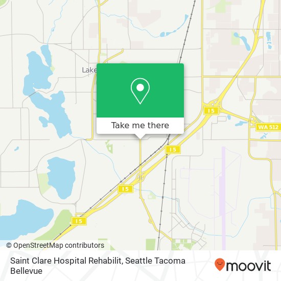 Saint Clare Hospital Rehabilit map