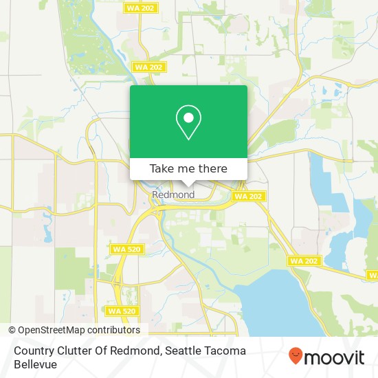 Mapa de Country Clutter Of Redmond