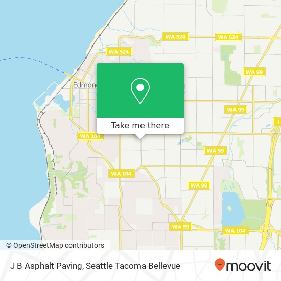 J B Asphalt Paving map