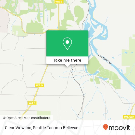 Clear View Inc map