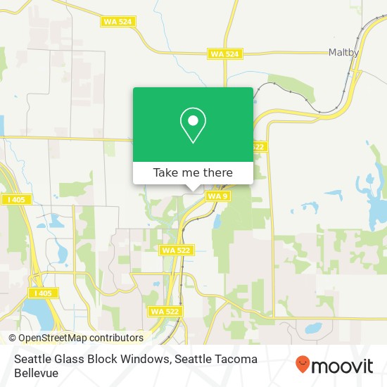 Seattle Glass Block Windows map