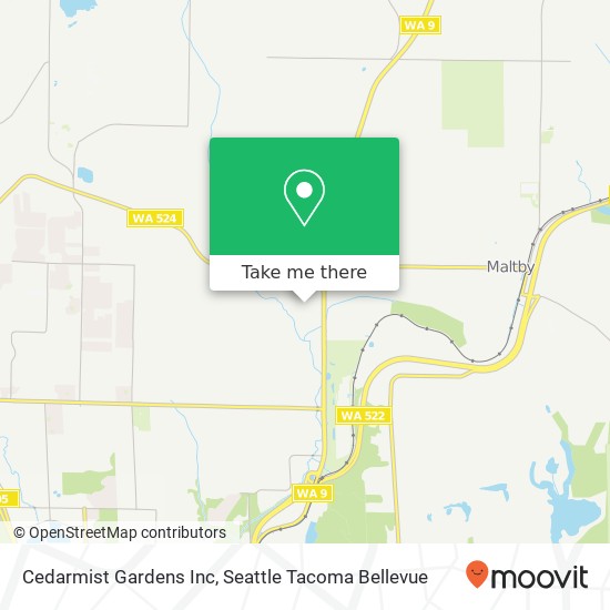 Mapa de Cedarmist Gardens Inc