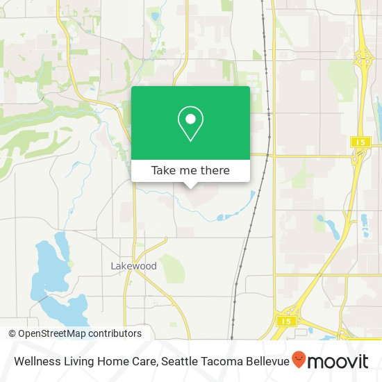 Wellness Living Home Care map