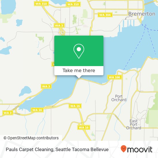 Pauls Carpet Cleaning map