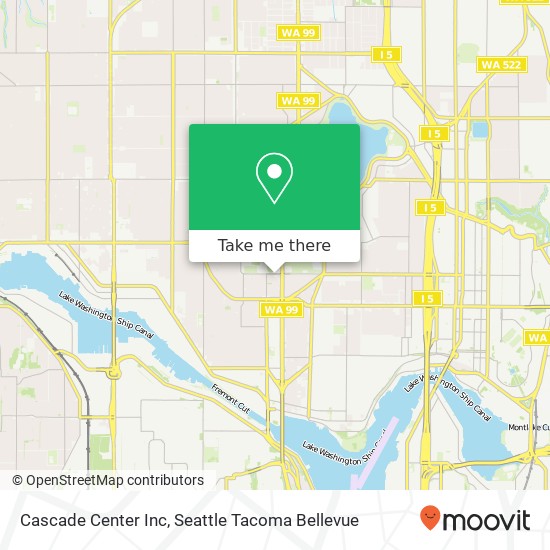 Cascade Center Inc map