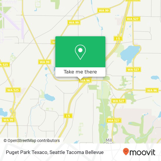 Mapa de Puget Park Texaco