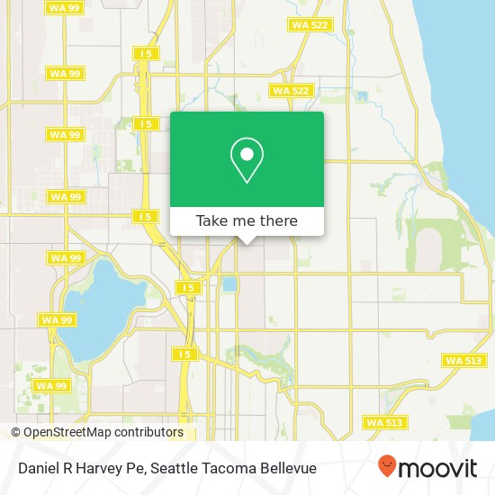 Daniel R Harvey Pe map