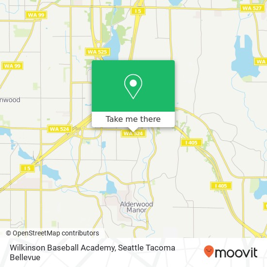 Mapa de Wilkinson Baseball Academy