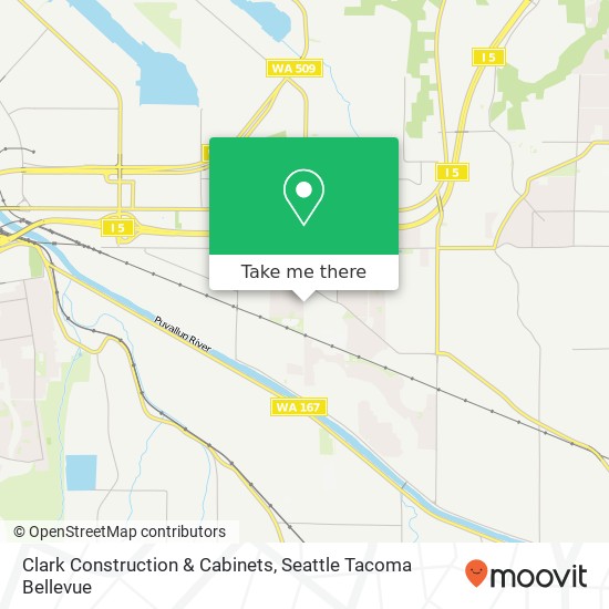 Clark Construction & Cabinets map