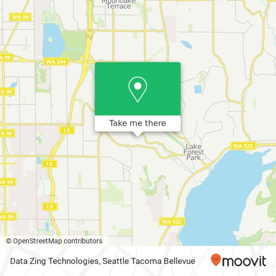 Data Zing Technologies map