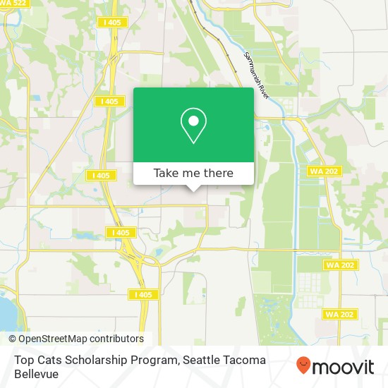 Mapa de Top Cats Scholarship Program