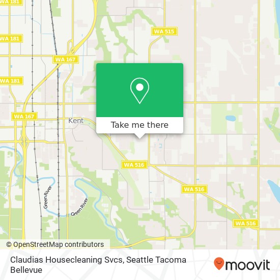 Claudias Housecleaning Svcs map