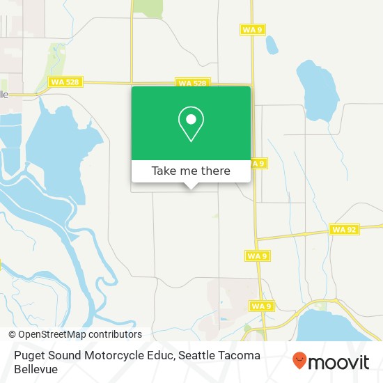 Mapa de Puget Sound Motorcycle Educ