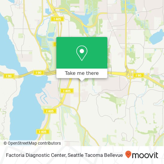 Factoria Diagnostic Center map