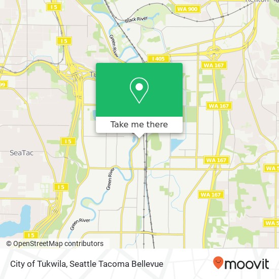 City of Tukwila map