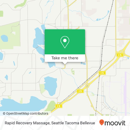Rapid Recovery Massage map