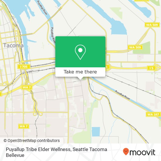 Puyallup Tribe Elder Wellness map