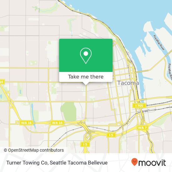 Turner Towing Co map